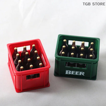 1:12 Dollhouse Mini Beer Drink Bottle Beer Box Drink Box Bar Kitchen Decor Toy