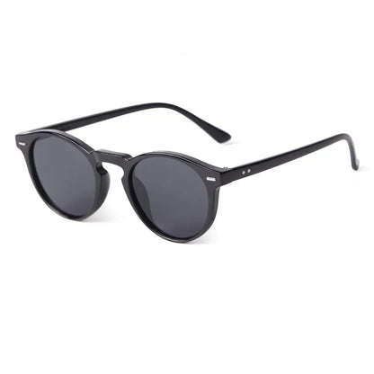 Vintage Fashion Round Sunglasses Women Men 2024 Brand Design Retro Rivet Yellow Blue Lens Square Sun Glasses Male Female Gogg