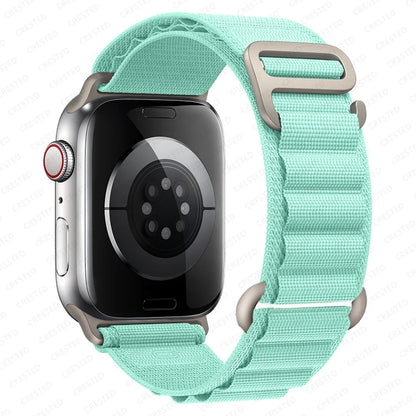 for Apple watch Straps 45mm 46mm 49mm 42mm iwatch Band 44mm 40mm Nylon Alpine bracelet correa Series 10 9 8 7 6 11 SE Ultra 2