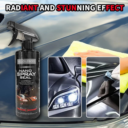 LEIBOO 10H Car Coating 500ML Nano Liquid Glass Plated Crystal Hydrophobic Waterproof Polishing Paint Hardness Car Polish Wax