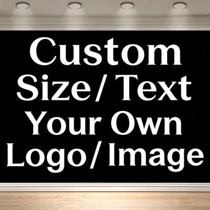 Dewprint Custom Photograph Background Personalize Backdrop Flag Advertising Party Sport Banner Decoration Free Design（Polyest
