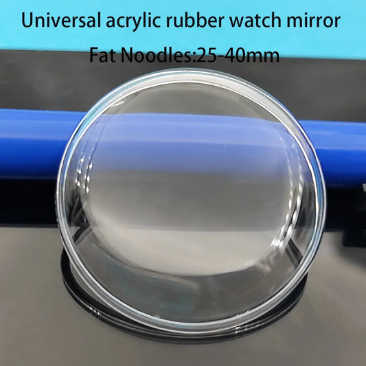 Watch Accessories Acrylic Watch Mirror, 25~38.5mm Acrylic Pot Lid Watch Mask Transparent Surface Fat Face Mirror