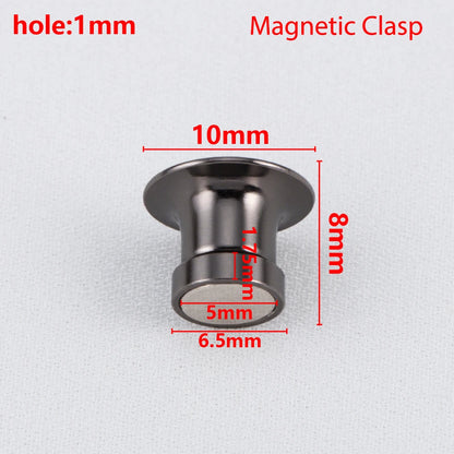 10Pcs Magnetic Clasp Brooch Locking Pin Backs Metal Pin Back Locking Pin Keepers Locking Clasp DIY Brooch Badge Jewelry Makin