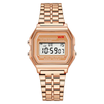 Sports Rose Gold Children Watches for Women Electronic Digital Display Retro Style Alarm Clock Men's Relogio Masculin Reloj -