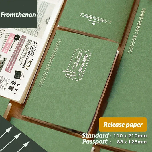 Fromthenon Travel Notebook Replace Inner Sticker Book Journal Planner Replace Accessories Office Stationery Supplies