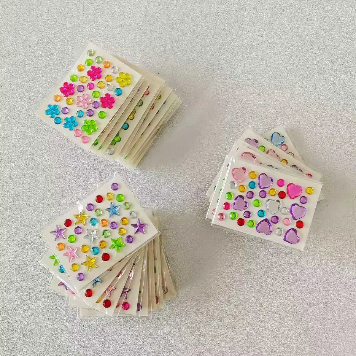 10 style colorful diamond mini sticker accessories DIY acrylic three-dimensional decoration children's and students'