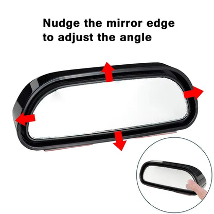 Auto Mirror Adjustable Wide Angle Side Rear Mirror Blind Spot Convex Mirrors For Car Reverse Parking Auxiliary Rear View Mirr