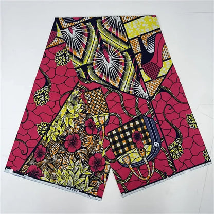 African Ankara prints batik patchwork fabric real wax African sewing material 100% cotton tissu for dress crafts