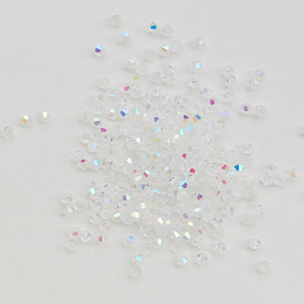100PCS 4MM Shiny Faceted Austria Crystal Beads Bicone Beads Loose Spacer Beads for Jewelry Making DIY Bracelet Necklace Penda
