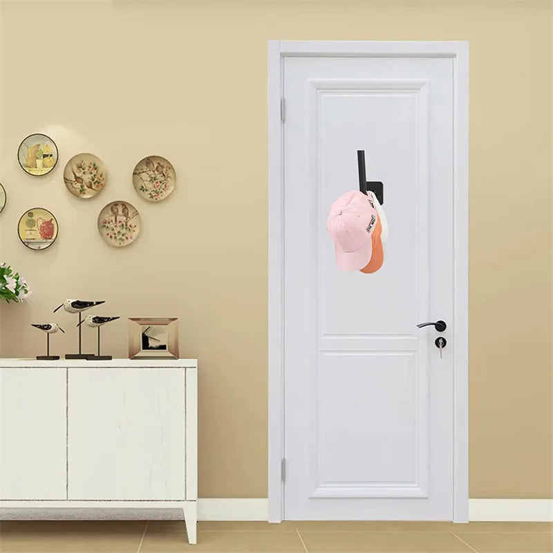 Hat Rack for Baseball Caps No Drilling Adhesive Hat Hook for Wall Door Closet Cap Hanger Storage Hat Home Organizer Holder