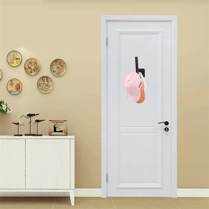 Hat Rack for Baseball Caps No Drilling Adhesive Hat Hook for Wall Door Closet Cap Hanger Storage Hat Home Organizer Holder