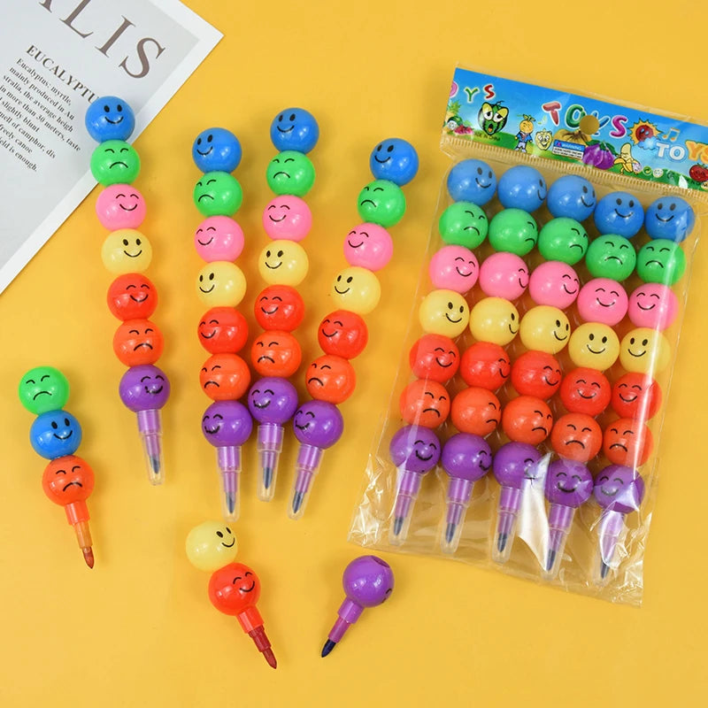 5/10Pcs Lollipop Building Block Crayon Pencil Painting Pen Kids Birthday Party Favors Pinata Fillers Back To School Stationer