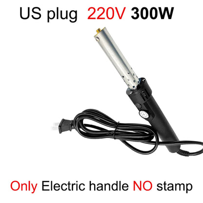 Custom Electric Branding Iron Temperature-Controlle Stamping Heater Wood Handcraft Leather Cake Food Adjustable Temperature I