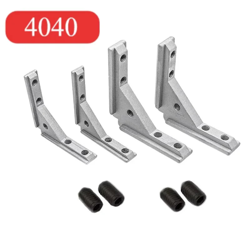 2020 3030 4040 Panel Installation Board Angle Slot Fixing Hardware Door Frame Corner Code Profile Universal Angle Slot Connec