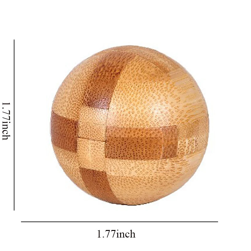 Wooden Kong Ming Lock Lu Ban Lock IQ Brain Teaser Educational Toy for Kids Children Montessori 3D Puzzles Game Unlock Toys Ad