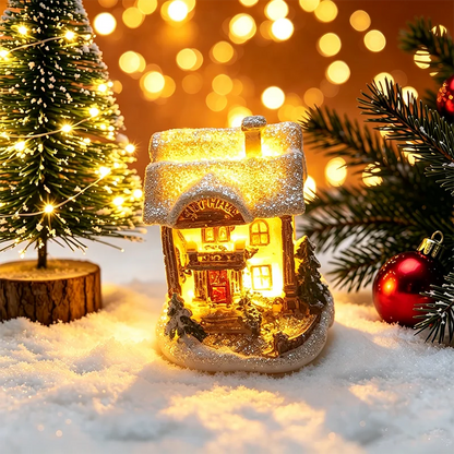 Christmas House Light Decorations For Home Ornaments Kids Xmas Gift New Year 2025 Navidad Decor Bedroom Night Light With Batt
