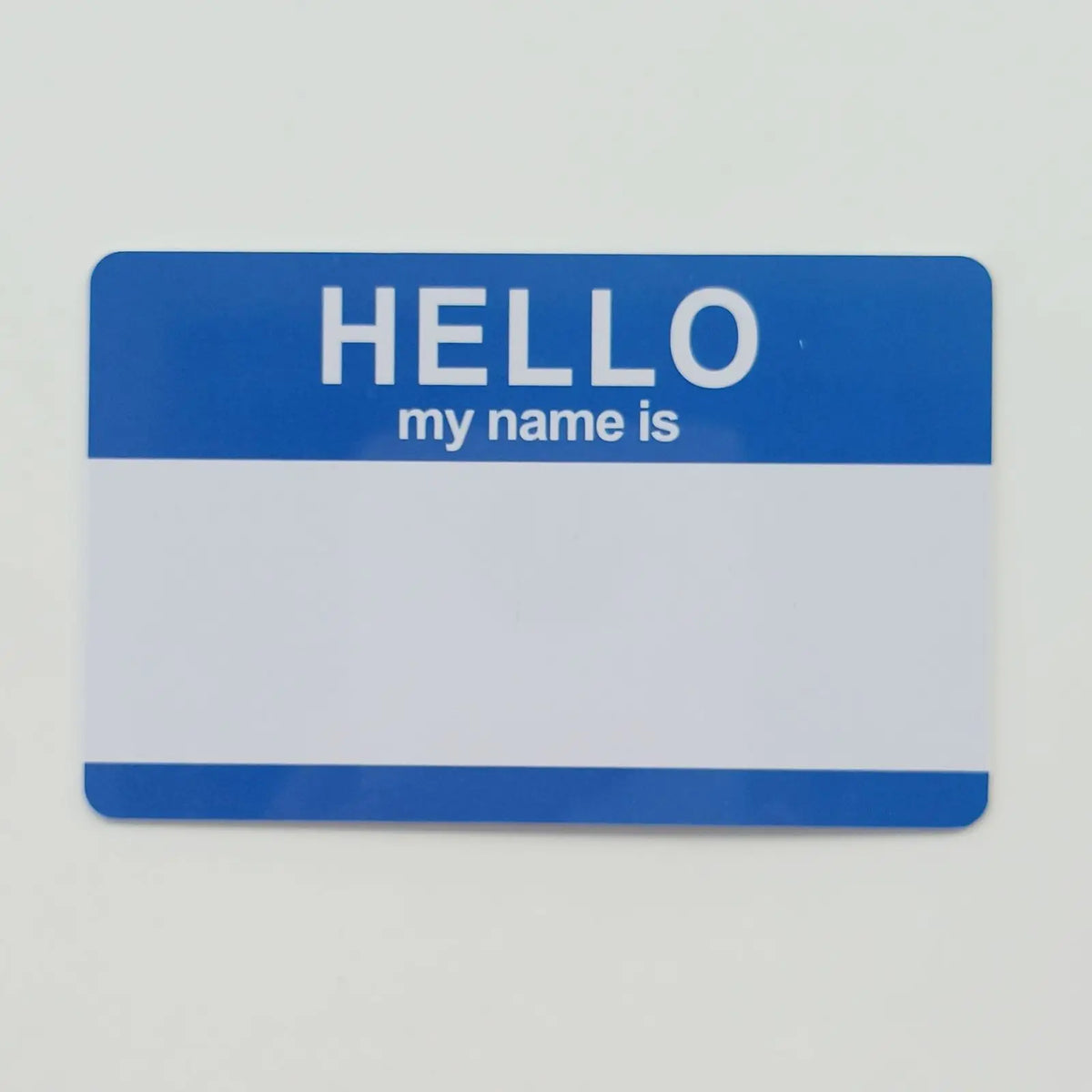 Writable Hello My name identity ID Card