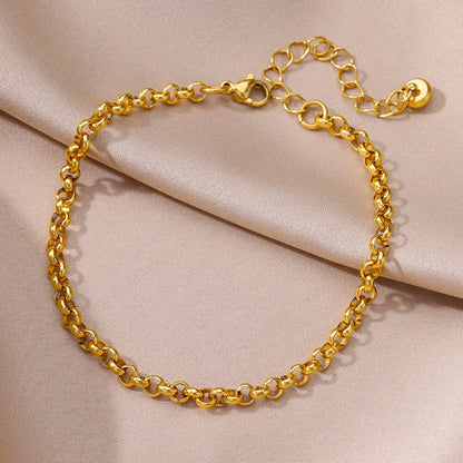 Anklets for women Foot bracelet women summer accessories Bracelet on the leg stainless steel ankle chain Jewelry - L