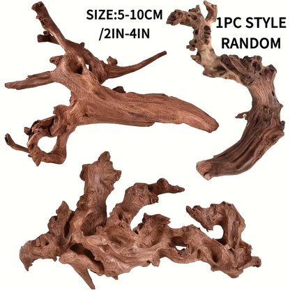 1PC Wooden Aquarium Landscape Decoration Natural Aquarium Sinkable Driftwood For Fish Tank Reptile Climbing Branches RandomSt