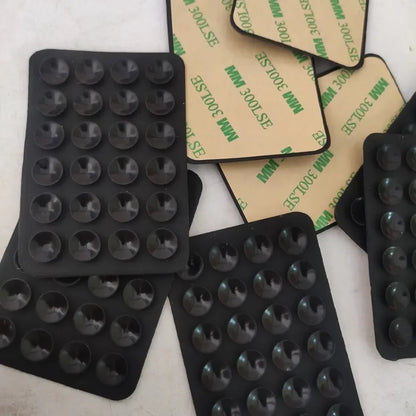 Silicone Suction Phone Holder Mat Multifunctional Suction Cup Wall Stand Square Anti-Slip Single-Sided Case Mount Back Sticke