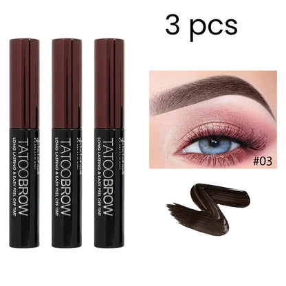 1pc Tattoo Peel Off Eyebrow Gel Tint, Semi Permanent Brow Tint, Waterproof, Transfer-proof, For Fuller & Defined Looking Brow