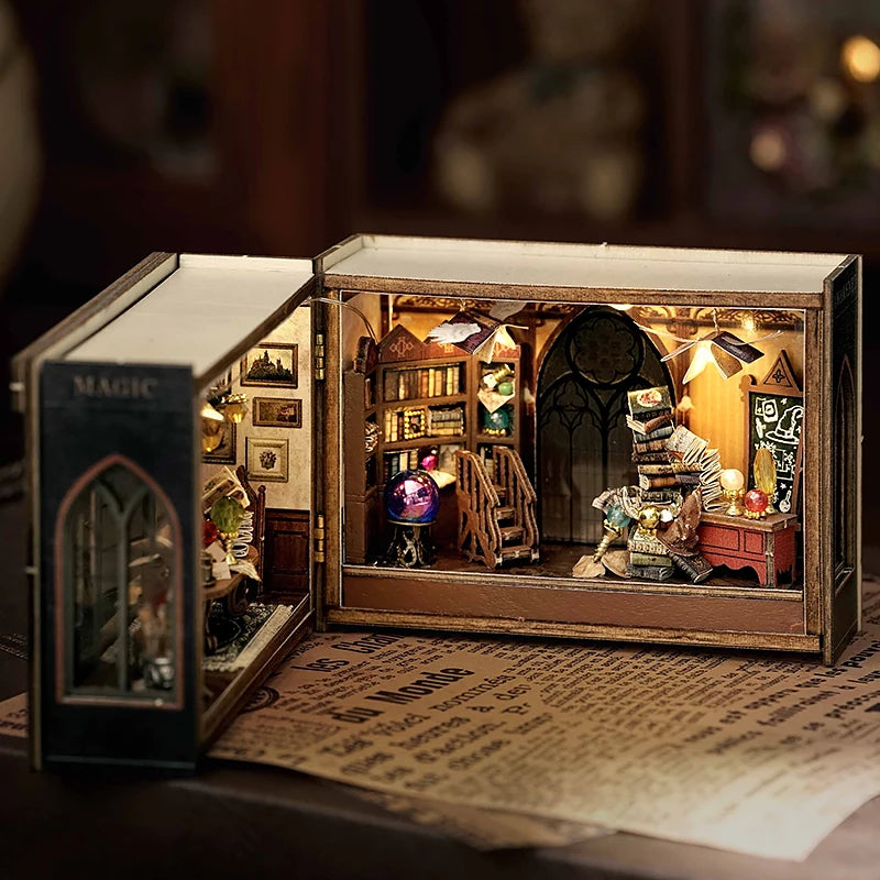 DIY Miniature Doll House 3D Puzzle Small House Assembly Building Model Kit Toys Home With Furniture Lighting Wooden Crafts Gi