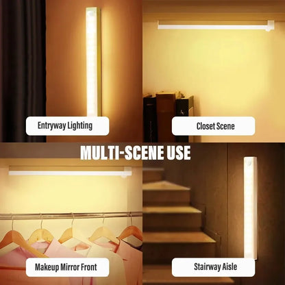 LED Motion Sensor Light Wireless LED Night Light Type C Rechargeable Light