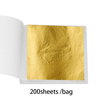 100-200sheets Imitation Gold Foil Paper Leaf Gilding DIY Epoxy Resin Mold Jewelry Making Filling Decorate Resin Crafts Tool -