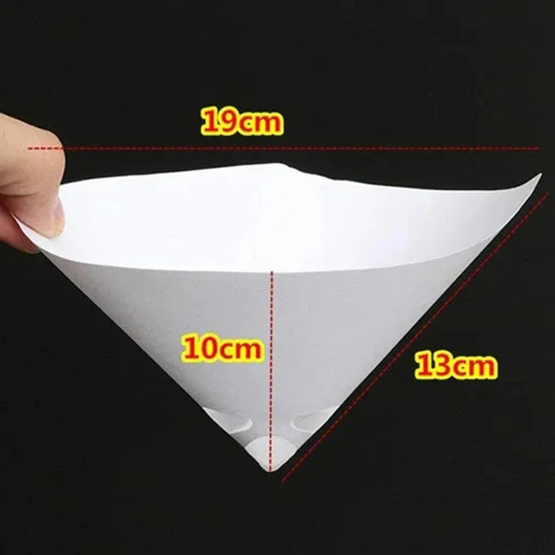 10/100Pcs Disposable Car Paint Spray Mesh Paper Filter Purifying Straining Funnel Paint Filter Conical Nylon Micron Paper Fun