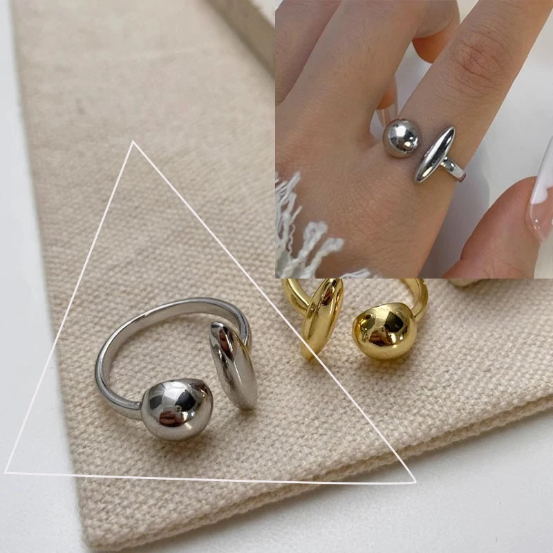 VENTFILLE 925 Sterling Silve Flower Ring for Women Gift Hollow Out Design Retro Hip Hop Versatile Jewelry Party Gift - 30HLZY