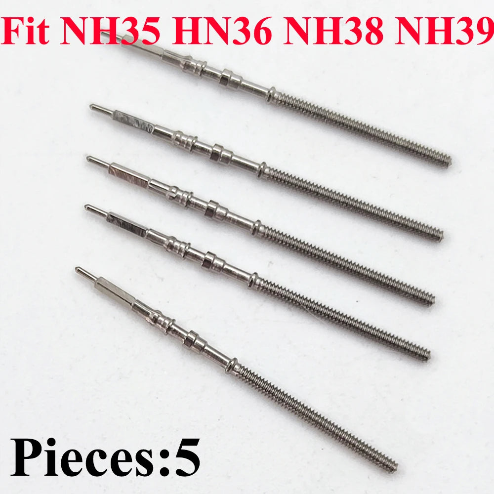 Watch Stem Stainless Steel Spare Parts fit NH35 NH36 NH34 NH38 NH39 Crown Automatic Mechanical Movement Watch Parts Crown Ste