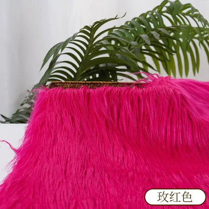 25x45cm 9cmPile Faux Fur Fabric For Sewing Doll Toy Beard Hair DIY Patchwork Material Accessories Home Decoration Cosplay Fab