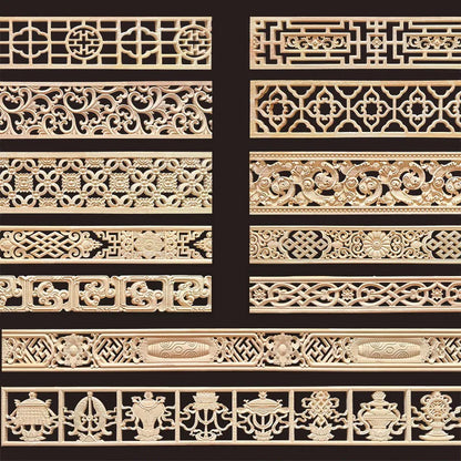 Decorative Wood Molding Wood Carved Corner Onlay Applique Frame Cabinet Home Decor Figurines Wall Art Furniture Accessories