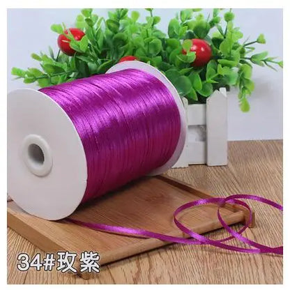 New (10meters/lot) 3mm Satin Ribbons For Craft Sewing Fabric Christmas Wedding Supplies Party Decoration Gift Wrap DIY Handma