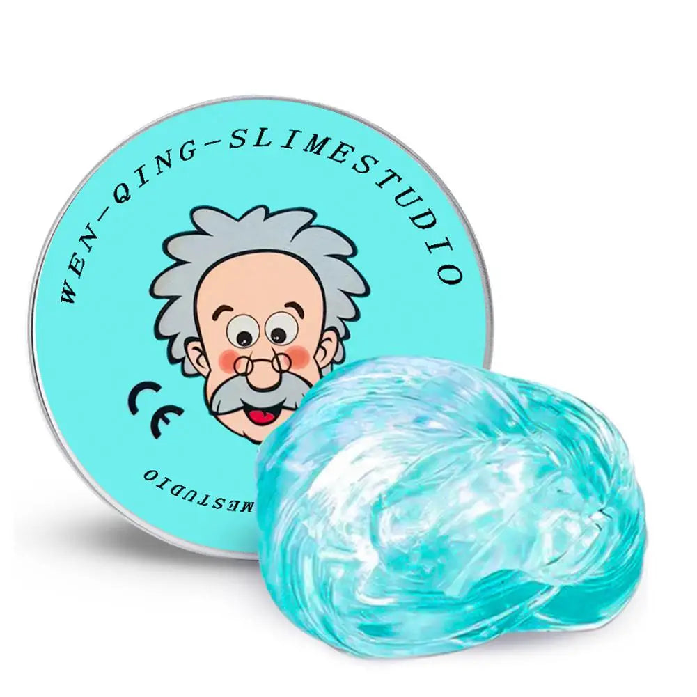 Lab Putty Crystal Clear Glass (1 Pack) Beste Denkende Slimme Crazy Stress Putty met Tin, Sensory & Bouncing Speelgoed - Blue