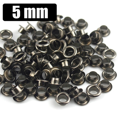 100sets 4mm Brass Eyelet with Washer Leather Craft Repair Grommet Round Eye Rings For Shoes Bag Clothing Leather Belt Hat - 5