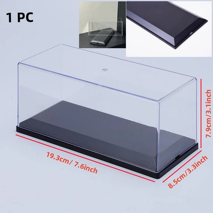 Scale 1/64 1/43 1/32 1/24 1/18 Clear Acrylic Display Box Case for Car Model Dust Cover Pre Made Box Diecast Professional Stor