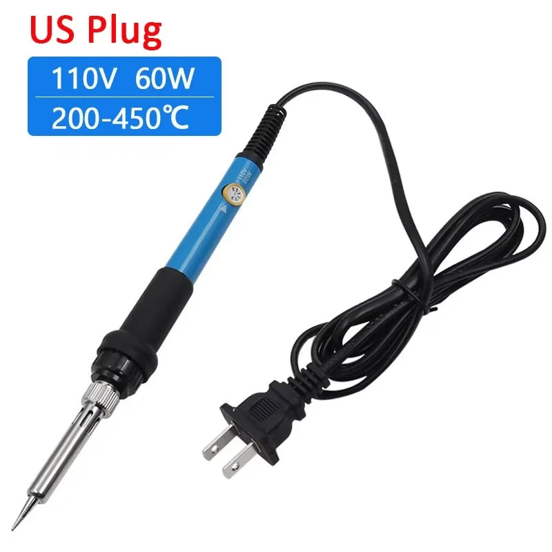 Adjustable Temperature Electric Soldering Iron 110V/220V 60W Solder Iron Tin Professional Tin Welder Electric Tin Welder Heat