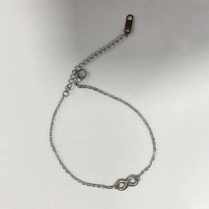 Stainless Steel Bohemian Style Personalized Anklet - E7 Silver