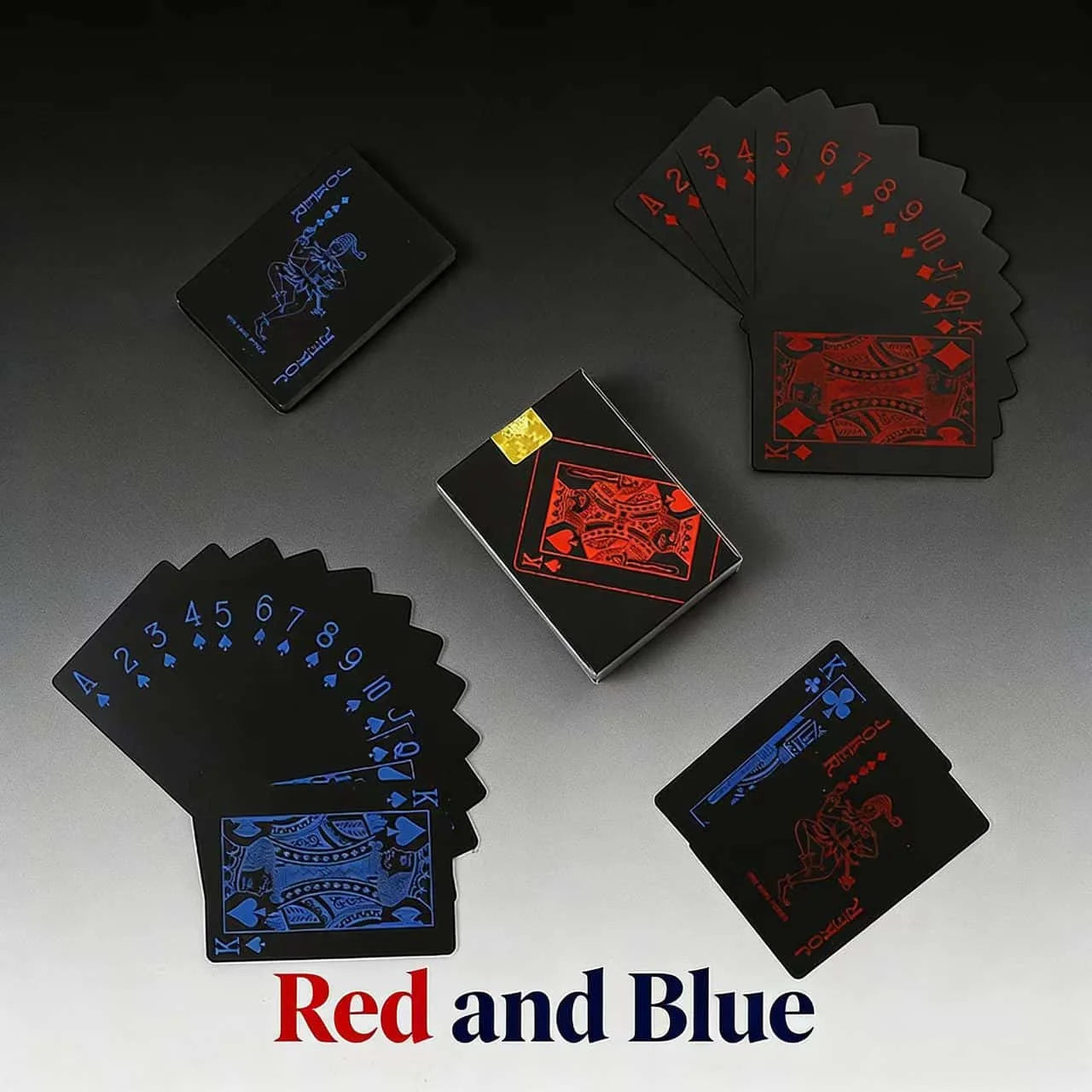 Playing Cards Game Poker Cards board child kid toy Waterproof Plastic PVC black blue red yellow green deck card high-end clas
