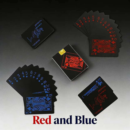 Playing Cards Game Poker Cards board child kid toy Waterproof Plastic PVC black blue red yellow green deck card high-end clas