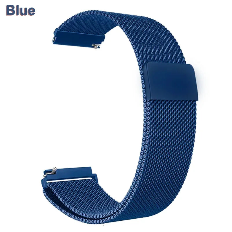18mm 20mm 22mm Metal Strap For Garmin Vivoactive 3 4 4s 5 6 Band Watch Venu 2 2s 3s SQ Bracelet Venu 4 41mm 45mm Milanese Loo