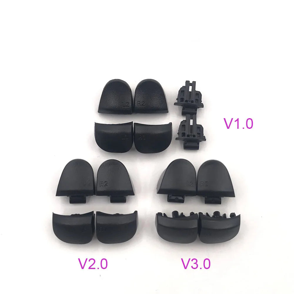 1-10 Set Black Replace R1 L1 R2 L2 Triggers Buttons For PS5 010 020 030 Controller Game Key w/ Spring