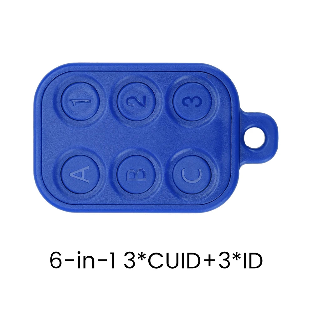 6 In1 Access Control Card 125KHZ 13.56Mhz ID IC UID CUID Card RFID Multiple Keychain For Parking Attendance Community Managem