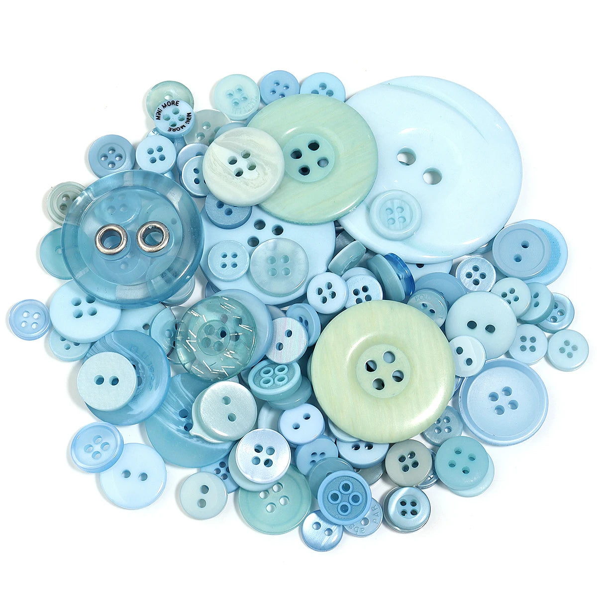90Pcs/pack Colorful Round Resin Buttons Assorted Sizes Bulk Buttons For Handmade Creative Crafts Sewing Clothing Accessories 