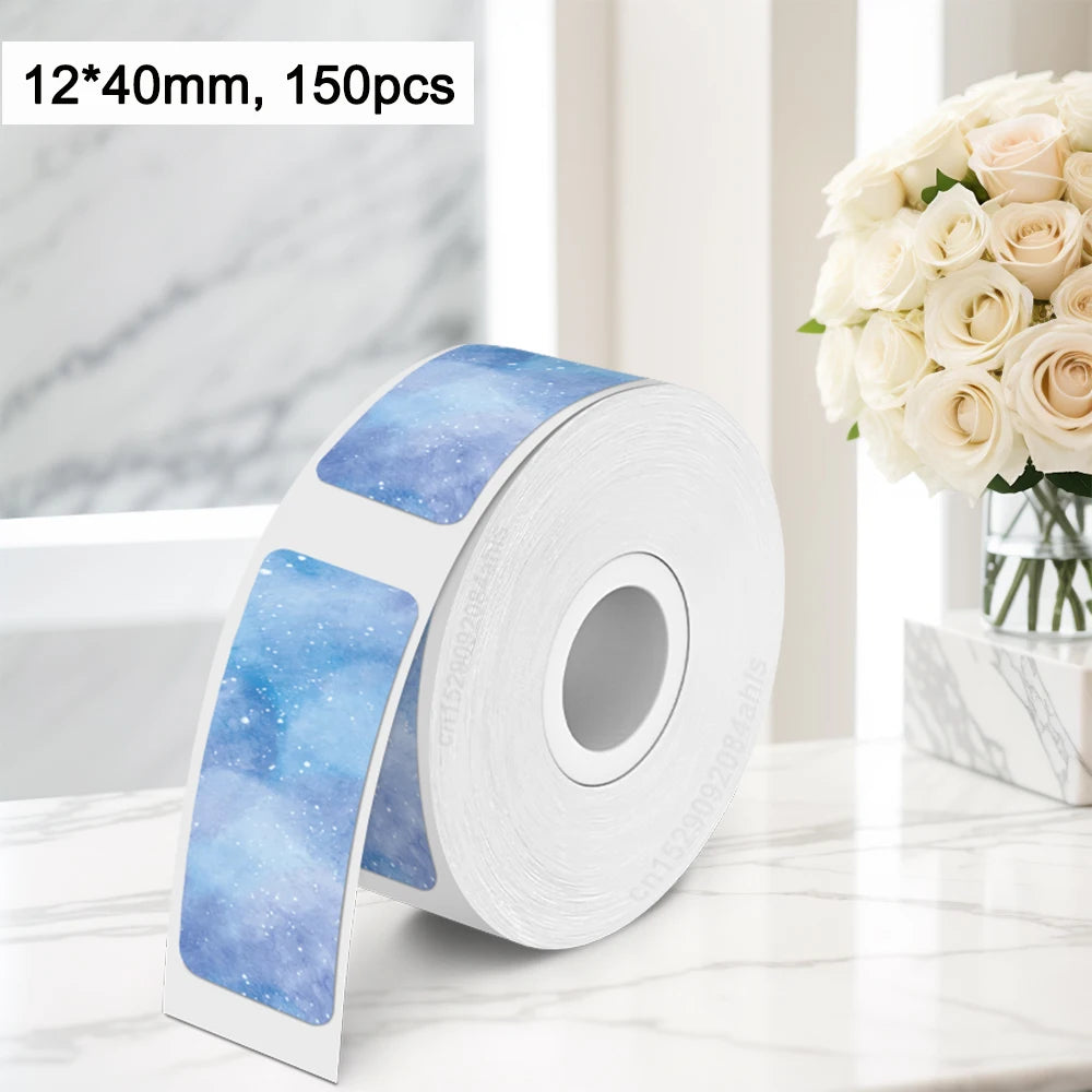 1PK Marklife P15 Printer Label Sticker 12x40mm 15x30mm 15x50mm Thermal Label Paper Compatible with P15 P12 P11 D30 Q30 Labele