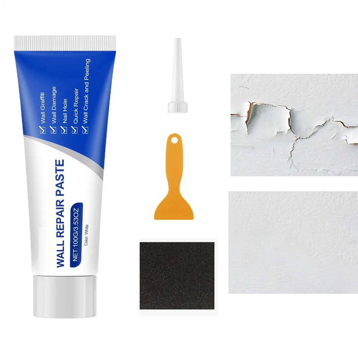Wall Putty Hole Repair Putty Paste Mending Agent Wall Hole Repair Paste for Ceiling Door Fixing Mending Home Apartment Dormit