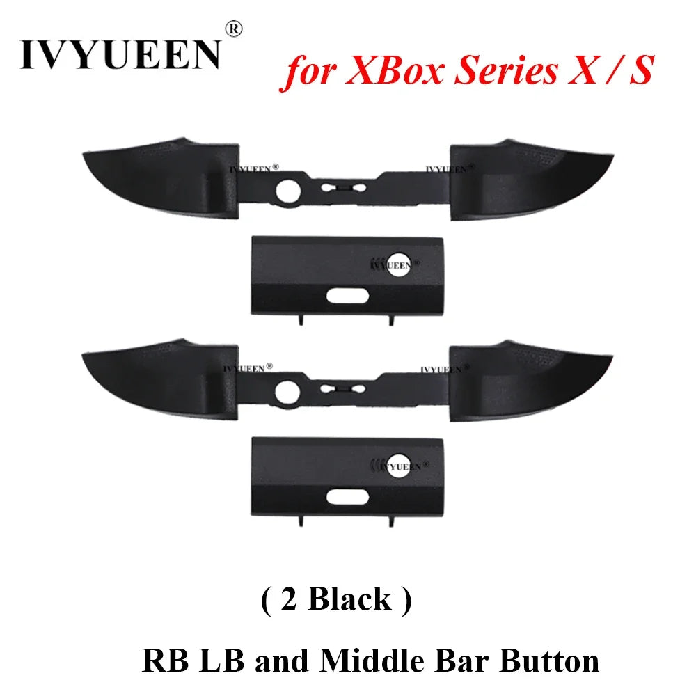 IVYUEEN for XBox Series X S XSS XSX Core Controller RB LB Bumper Button Mod Kit Middle Bar Holder Replacement Repair Parts - 