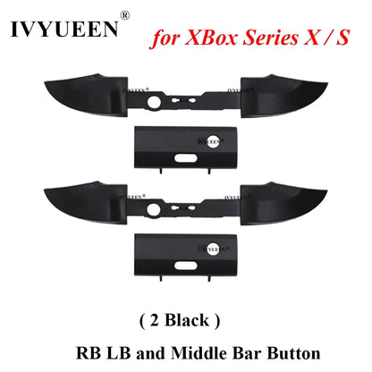 IVYUEEN for XBox Series X S XSS XSX Core Controller RB LB Bumper Button Mod Kit Middle Bar Holder Replacement Repair Parts - 