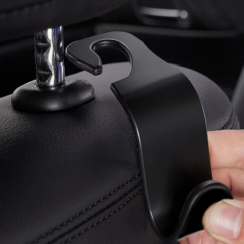 1/4Pcs Car Headrest Hooks Hanger for Bags Seat Back Organizer Holder Clips Auto Fastener Hooks Car Storage Interior Accessori